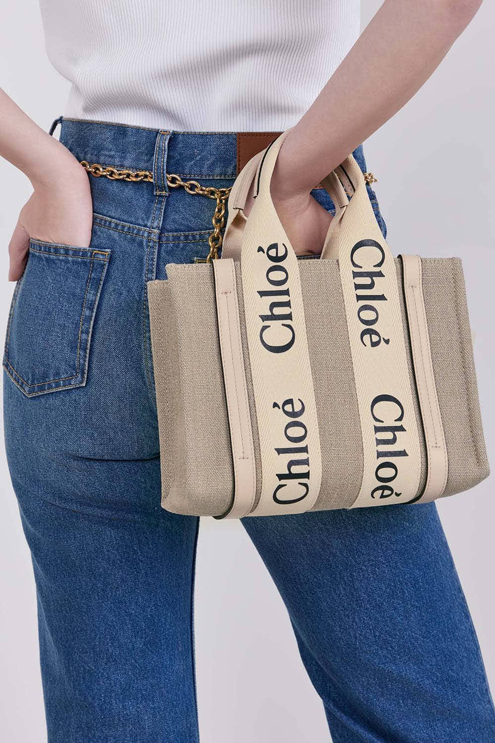 תמונת כל הלוק של תיק קרוסבודי וודי סמול